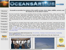Tablet Screenshot of oceansart.us